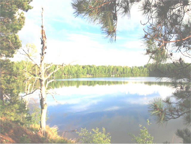 Ppeaceful lake scene